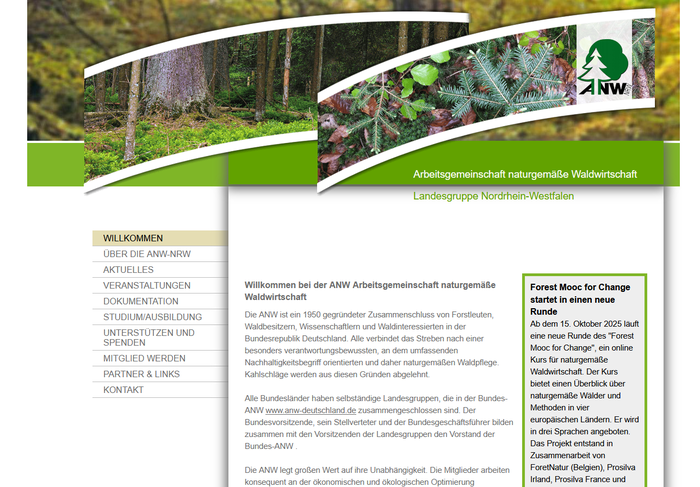 Startseite der Webseite Startseite der Webseite