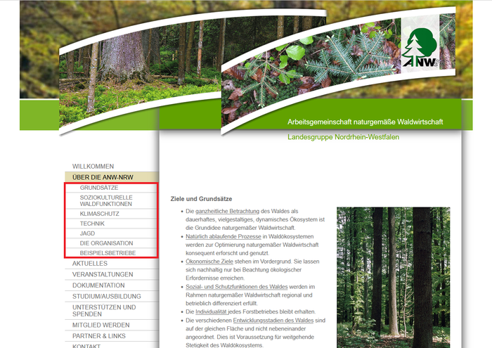 Untermenue Untermenue