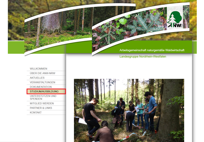 Menü - Studium / Ausbildung Menü - Studium / Ausbildung